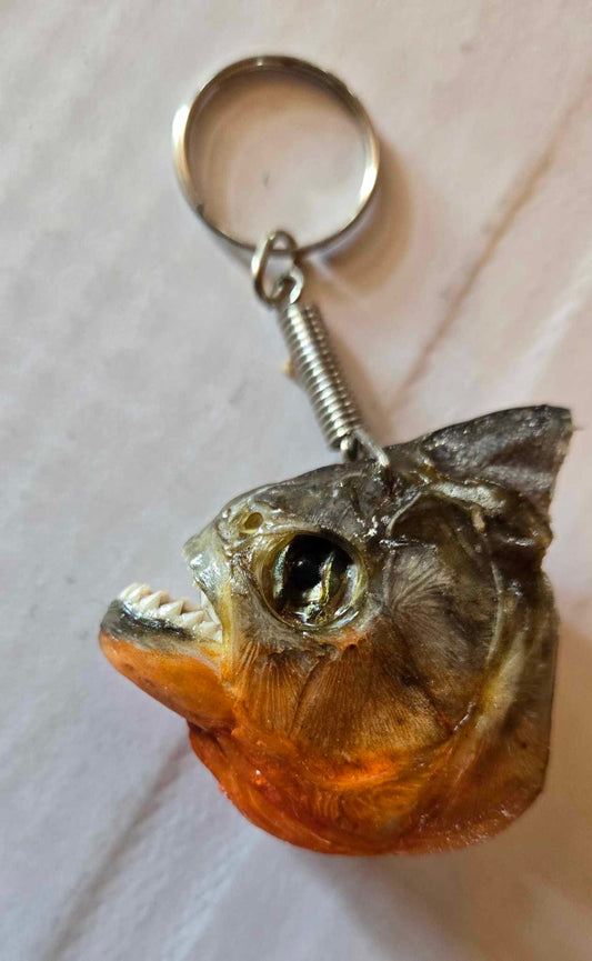 Porte-Clés Tête de Piranha