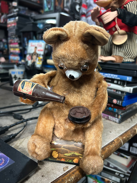 Jouet Ours vintage qui boit