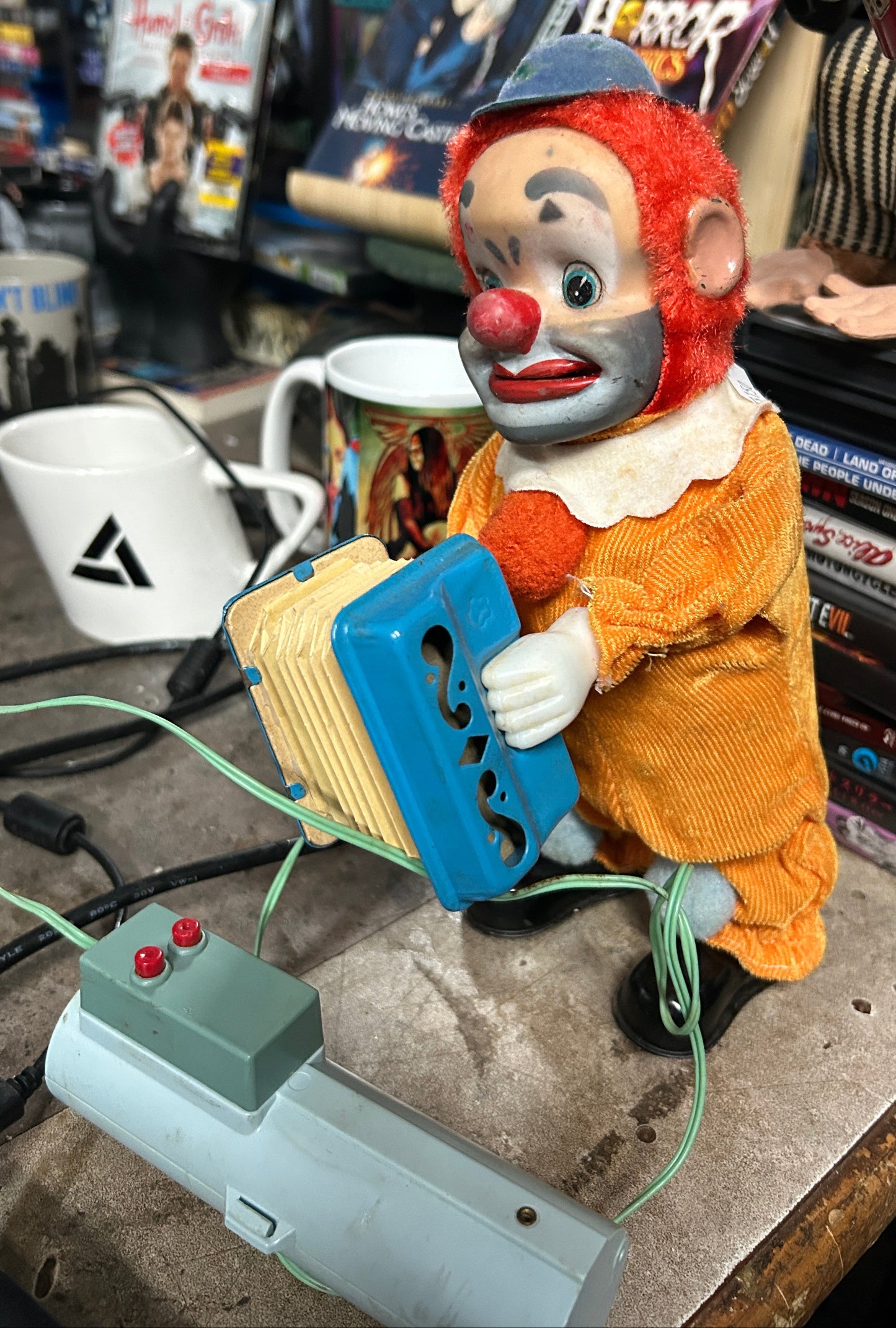 Jouet vintage Happy 'n Sad Magic Face Clown