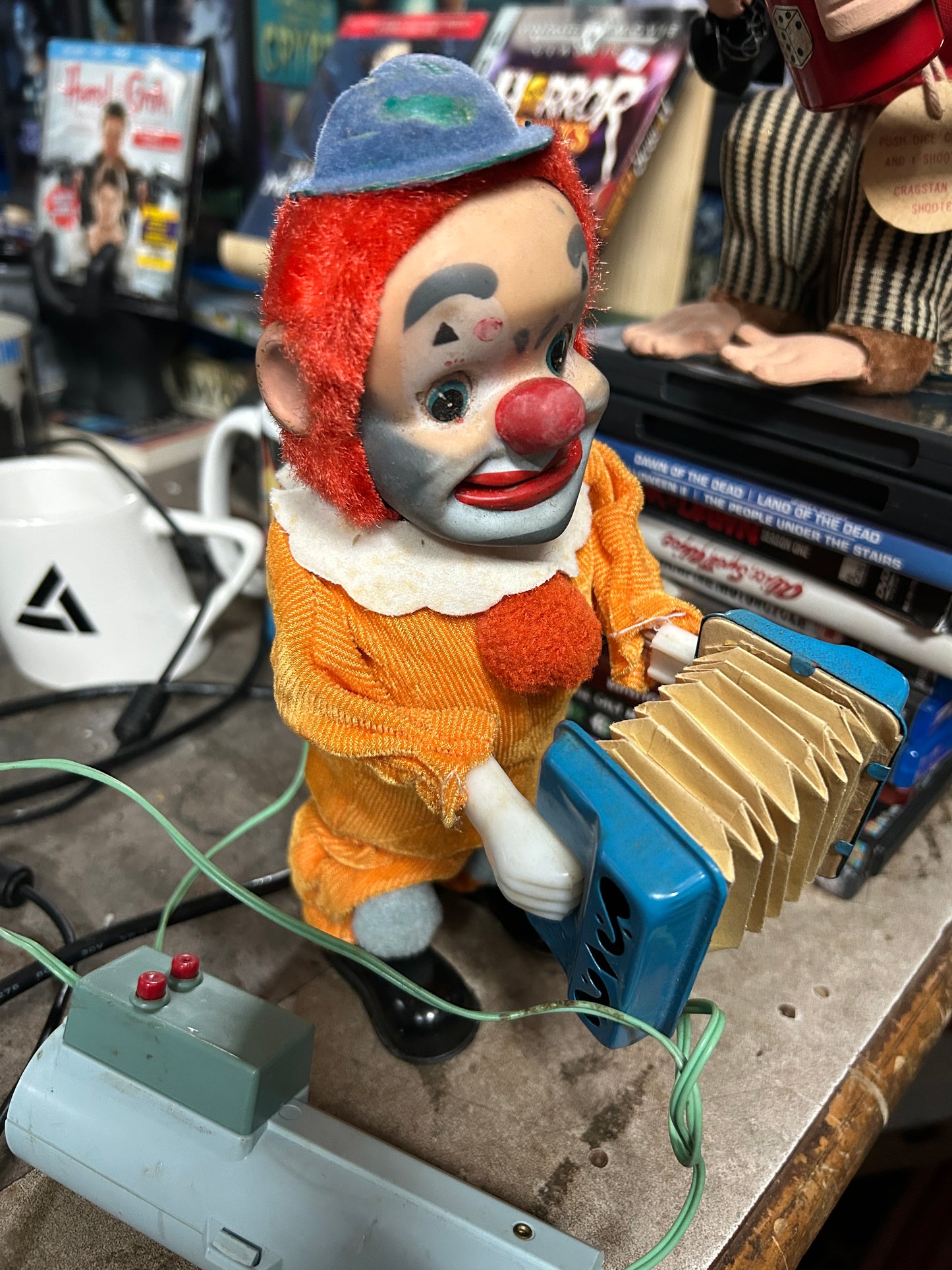 Jouet vintage Happy 'n Sad Magic Face Clown