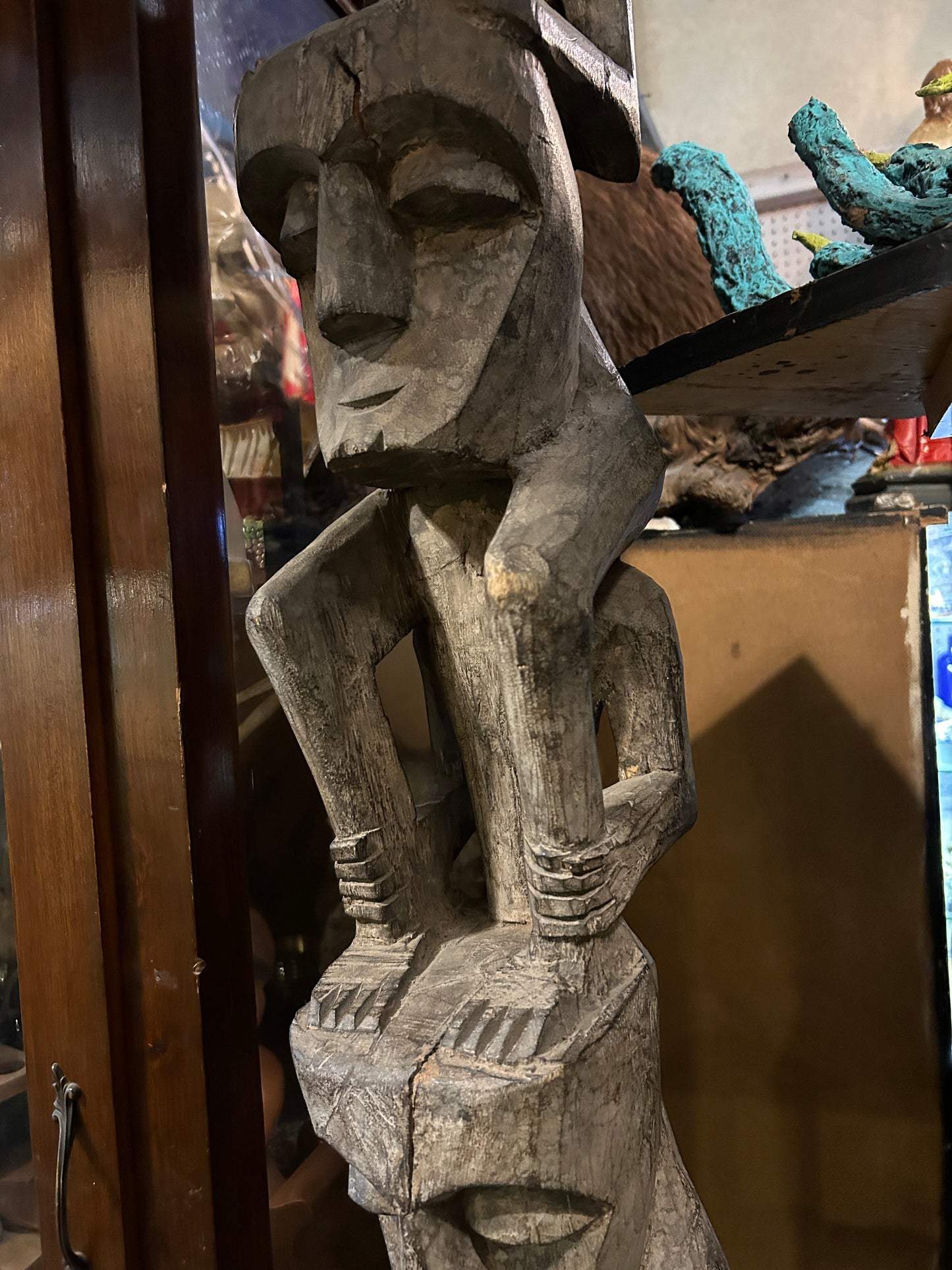 Grande Statue Africaine Antique en bois