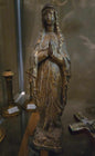 Statuette de la Vierge Marie en métal
