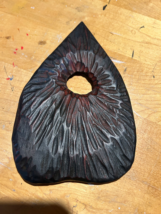 Planchette de Ouija en bois sculptée à la main