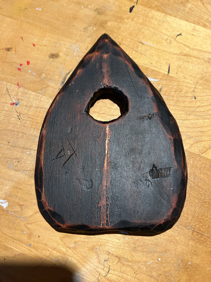 Planchette de Ouija en bois sculptée à la main