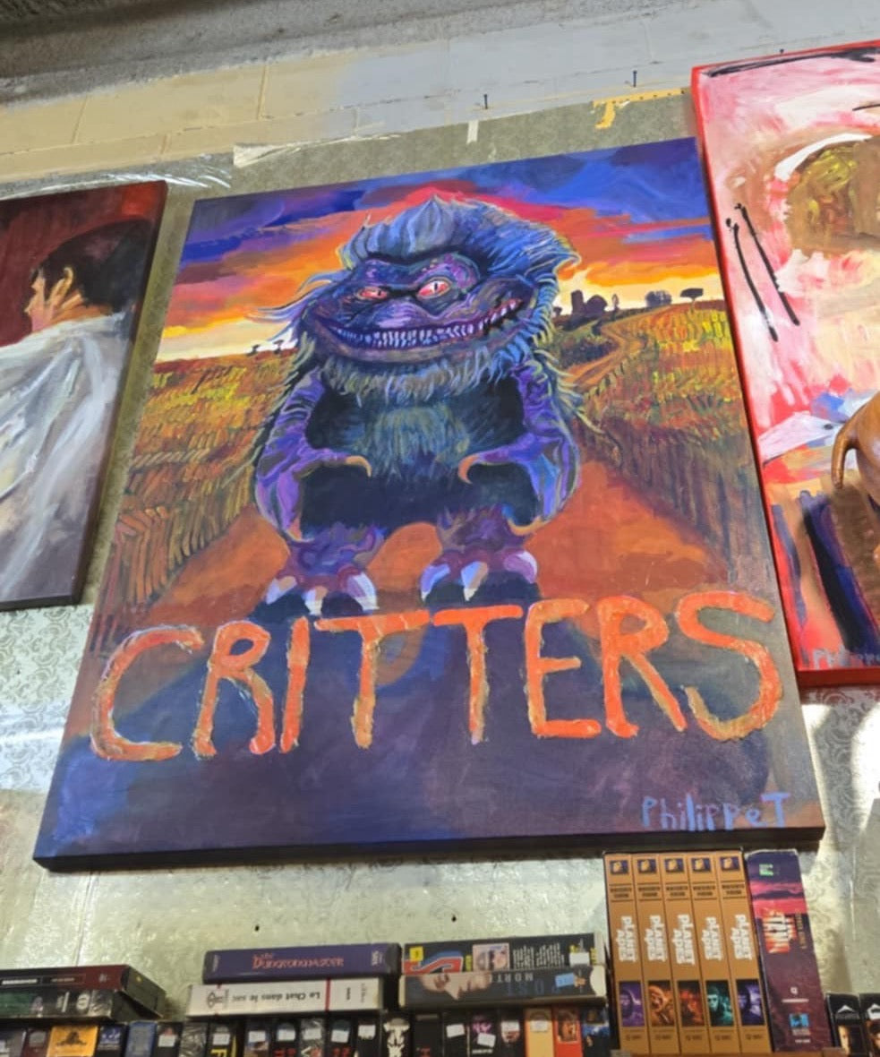 Grande Peinture "Critters" par l'artiste Philippe T.