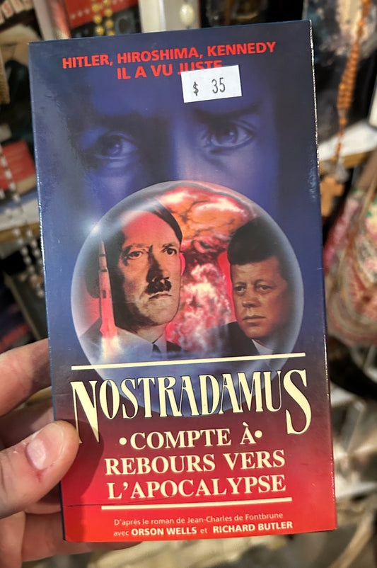 Film VHS Nostradamus - compte à rebours vers l'apocalypse