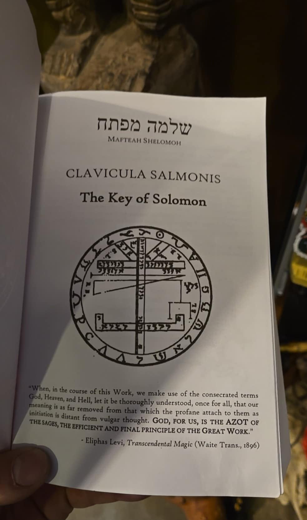 Livre Clavicula Salomonis and Collected Studies on Solomonic Magic
