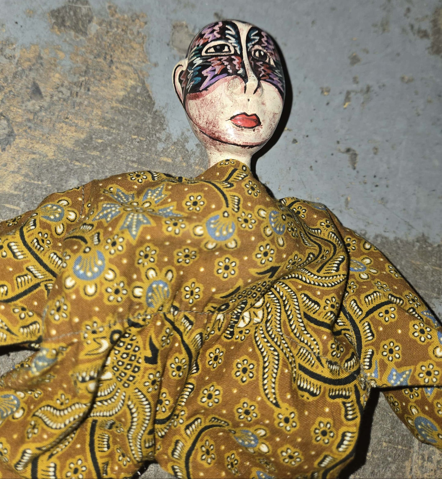 Poupée vintage "Boneka" indonésienne