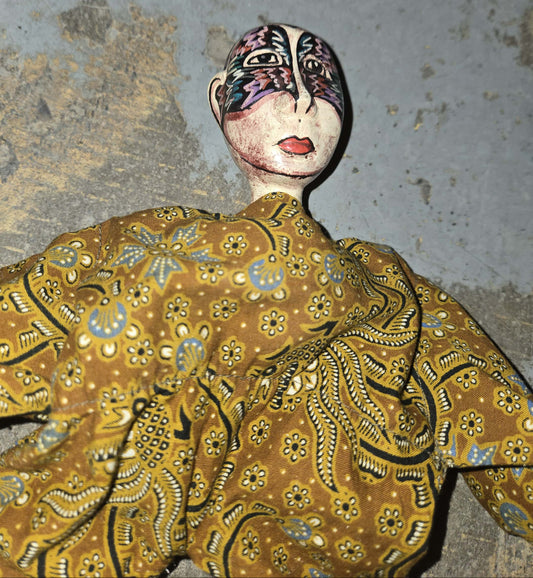 Poupée vintage "Boneka" indonésienne