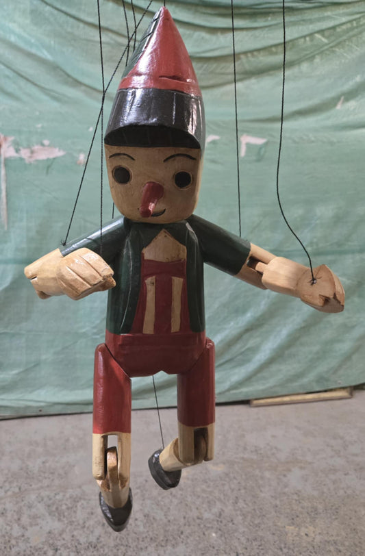 Marionnette vintage en bois Pinocchio