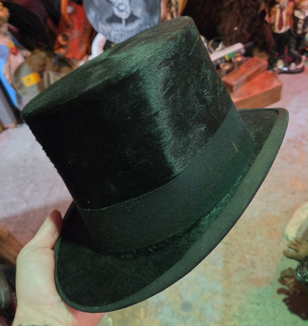 Chapeau haut de forme victorien antique