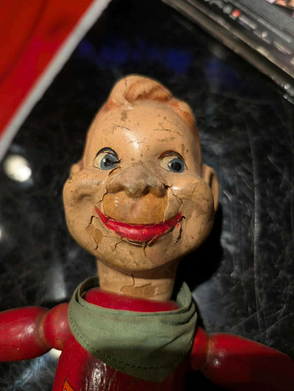 Poupée Howdy Doody vintage en bois