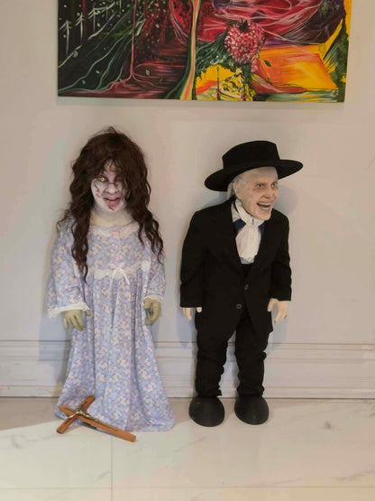 Regan d'Exorcist - pantin articulé créé par un artiste