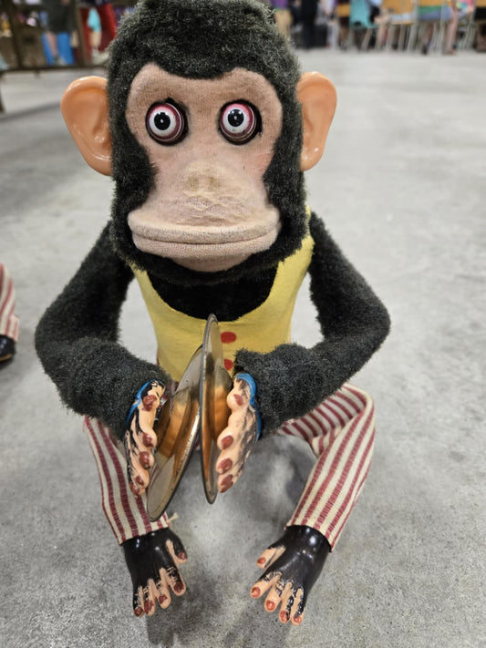 Poupée mécanique chimpanzé "Jolly Chimp" ( vers 1960 )