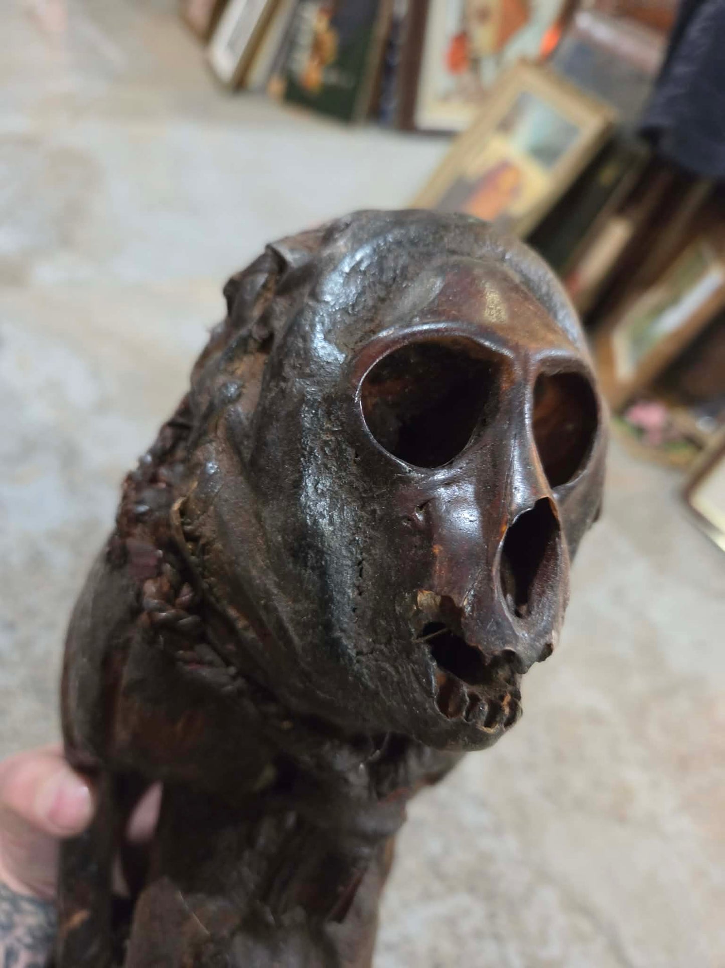 Fétiche antique rituel vaudou africain, Cameroun.