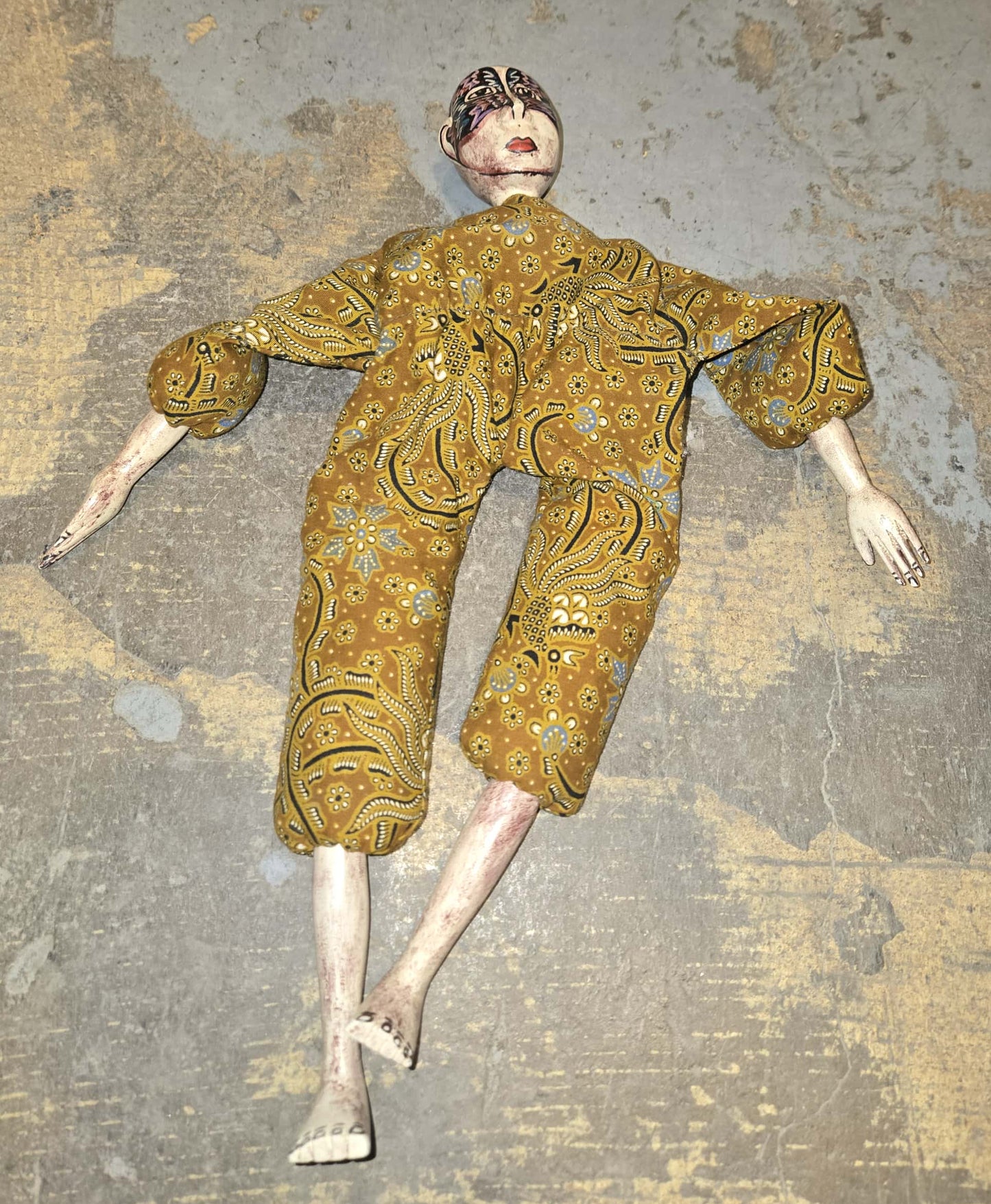 Poupée vintage "Boneka" indonésienne