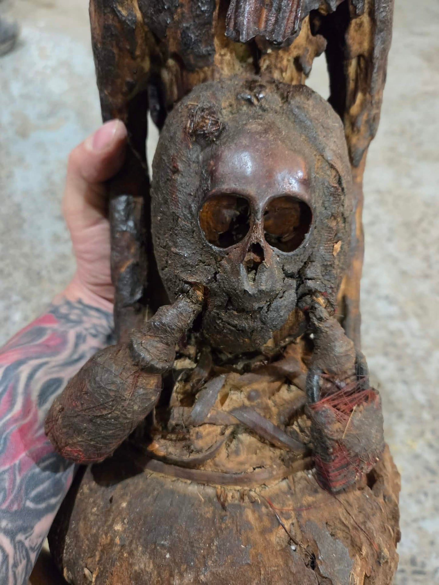 Fétiche antique rituel vaudou africain, Cameroun.