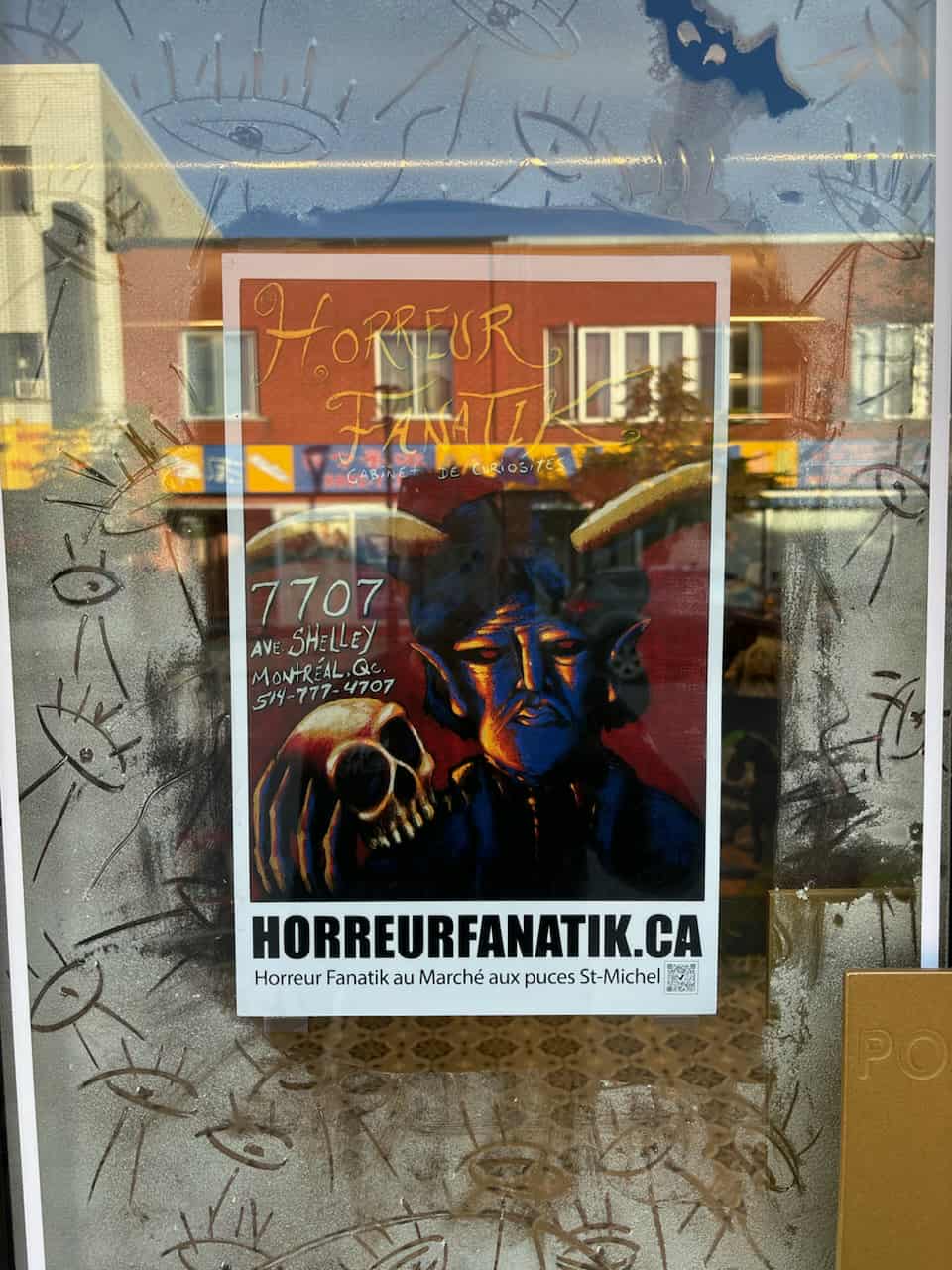 Peinture originale 12X16 par David Therrien - promo Horreur Fanatik