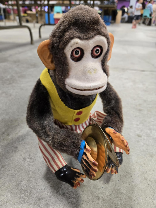 Poupée mécanique chimpanzé "Jolly Chimp" fonctionnelle