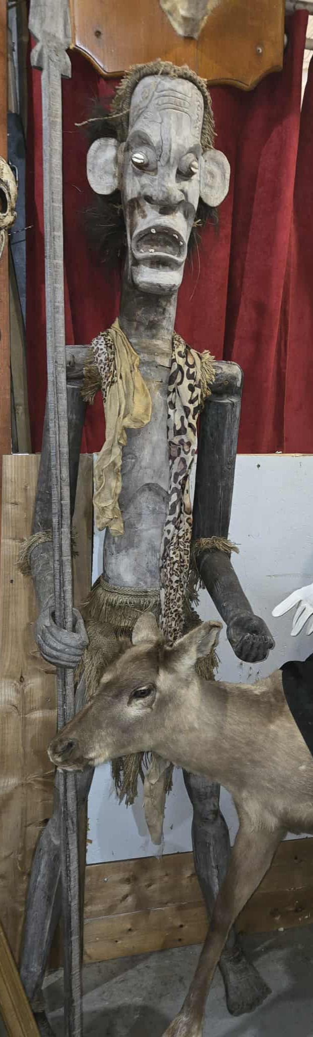 Très grande sculpture africaine en bois