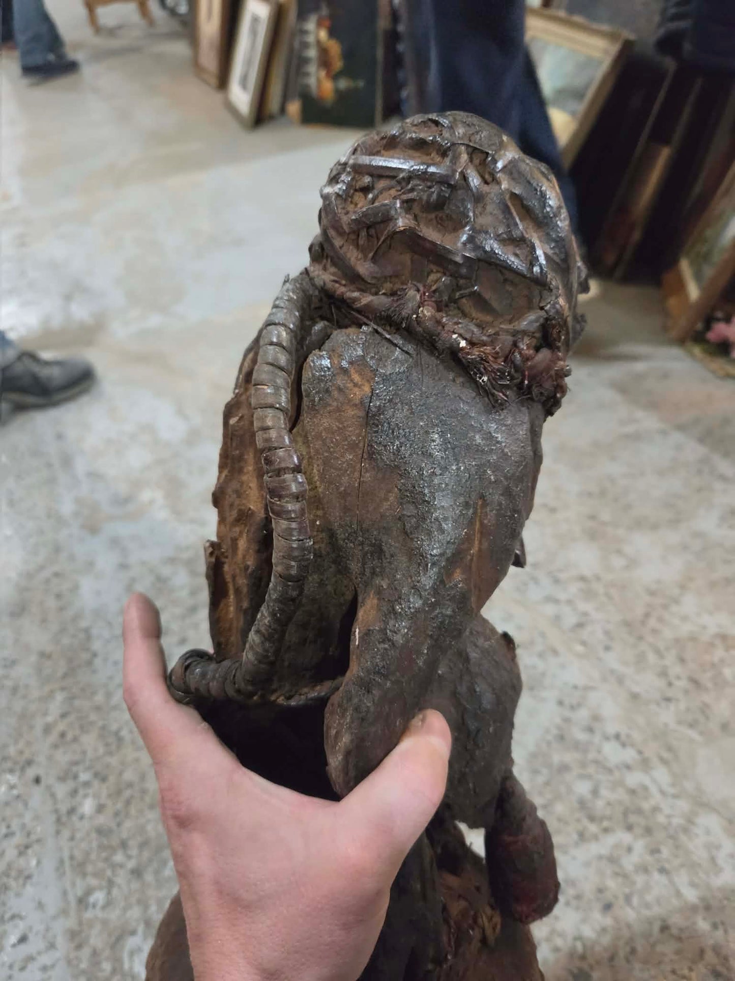 Fétiche antique rituel vaudou africain, Cameroun.