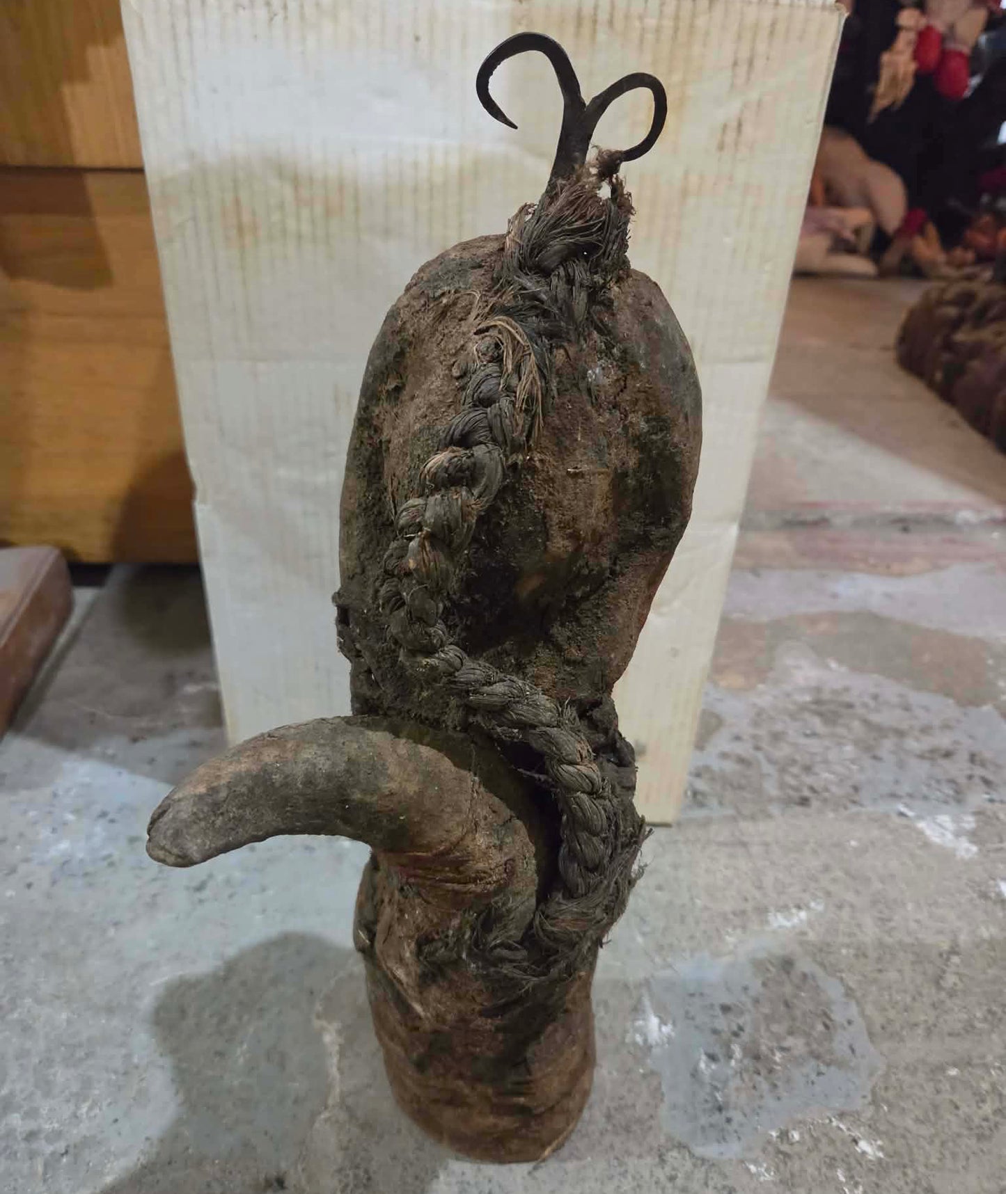 Sculpture vaudoo antique unique
