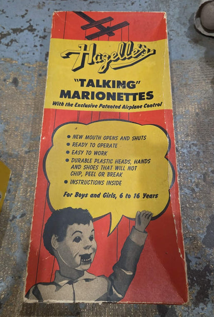 Marionnette clown Hazelle’s "Talking Marionettes" vintage