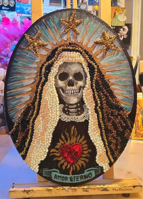 Peinture originale "Amor Eterno" par l'artiste Vicky Hébert.