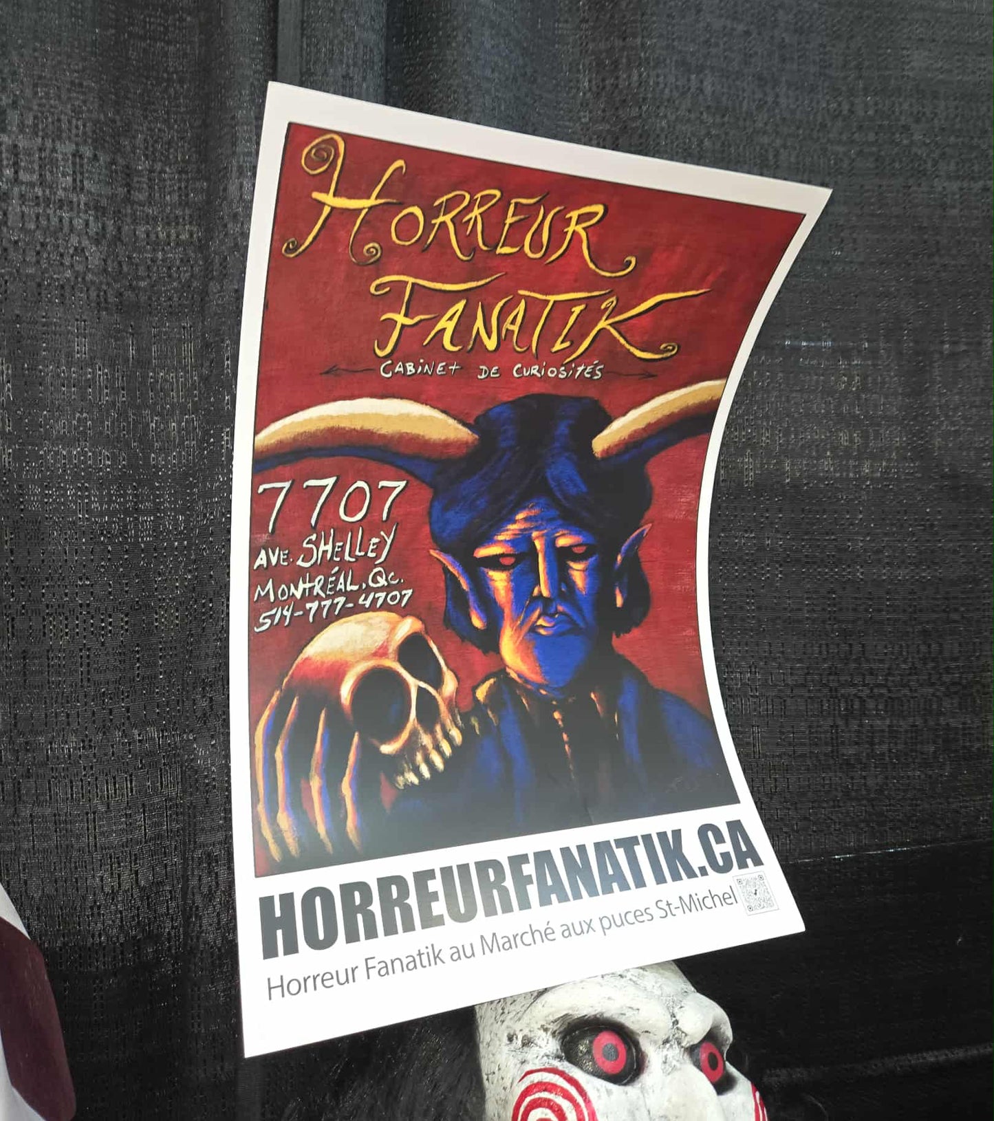 Peinture originale 12X16 par David Therrien - promo Horreur Fanatik