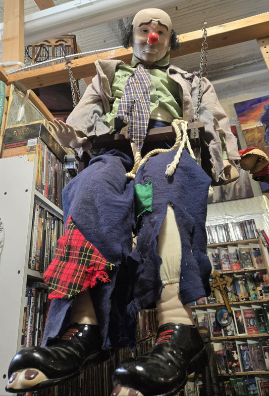Grande poupée clown clochard