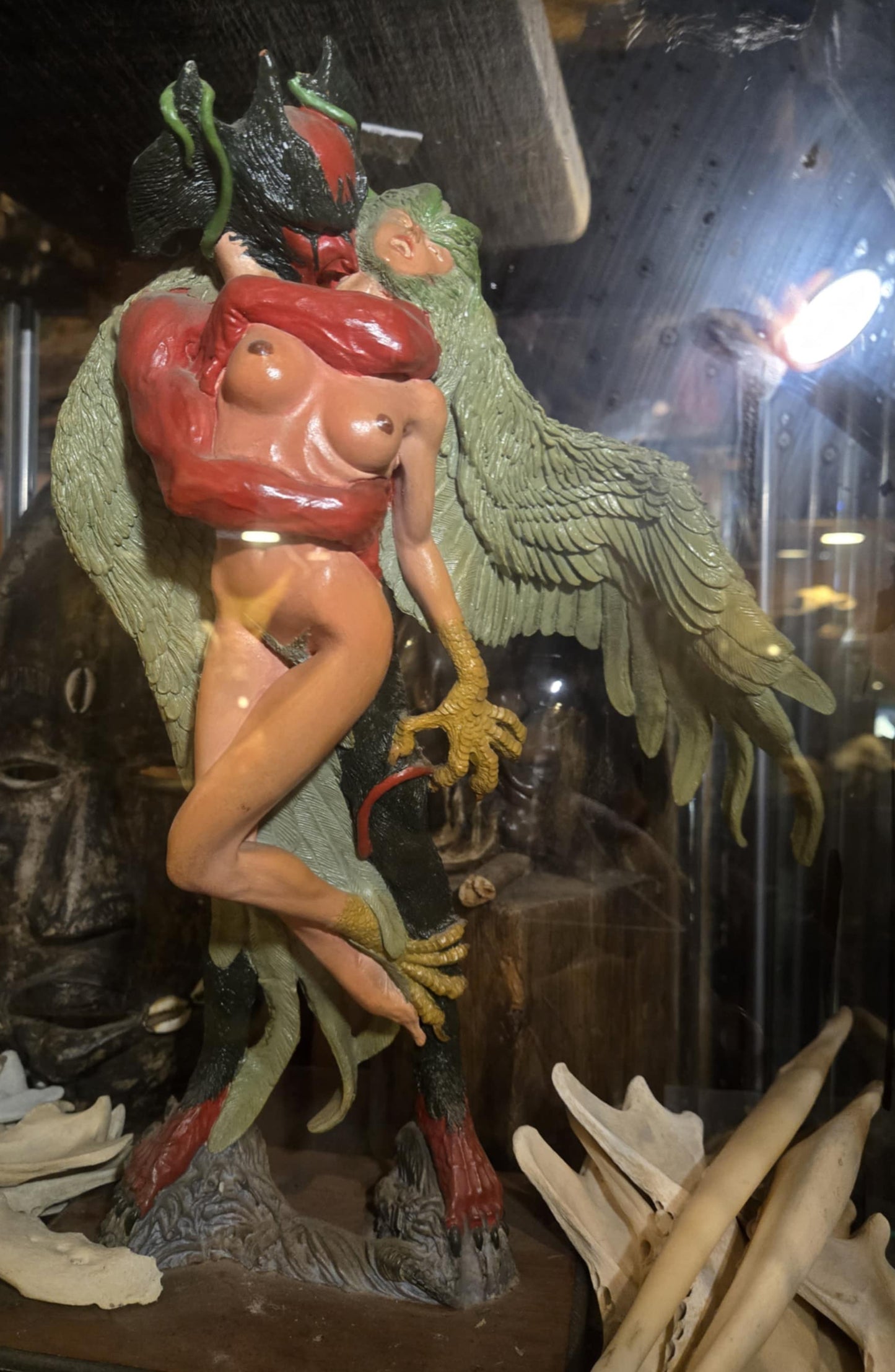 Statuette Harpie et le Diable