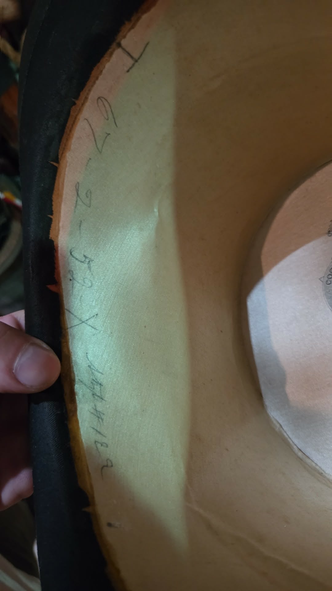 Chapeau haut de forme victorien antique