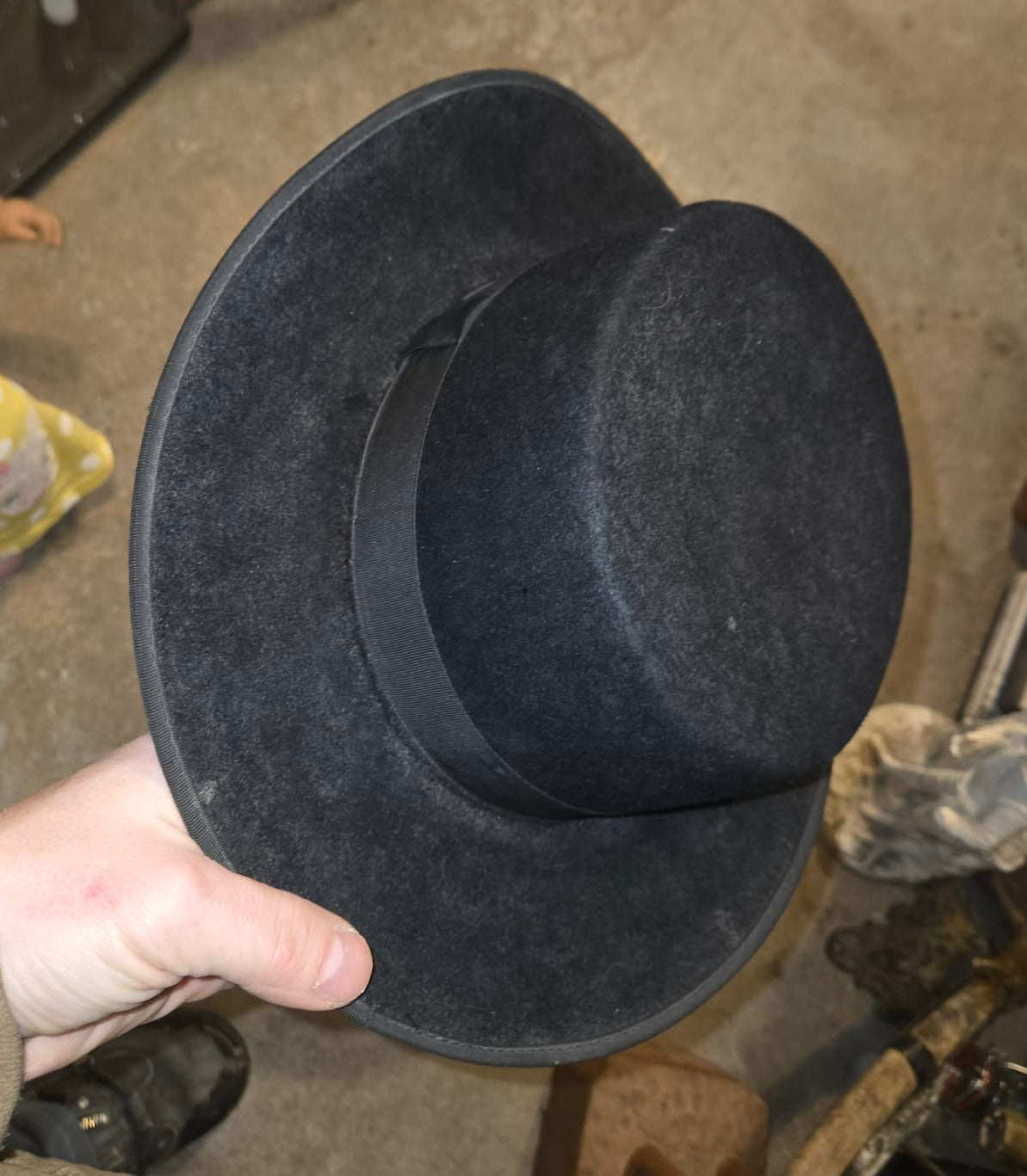 Chapeau de feutre noir Alta Calidad clasico Andaluz