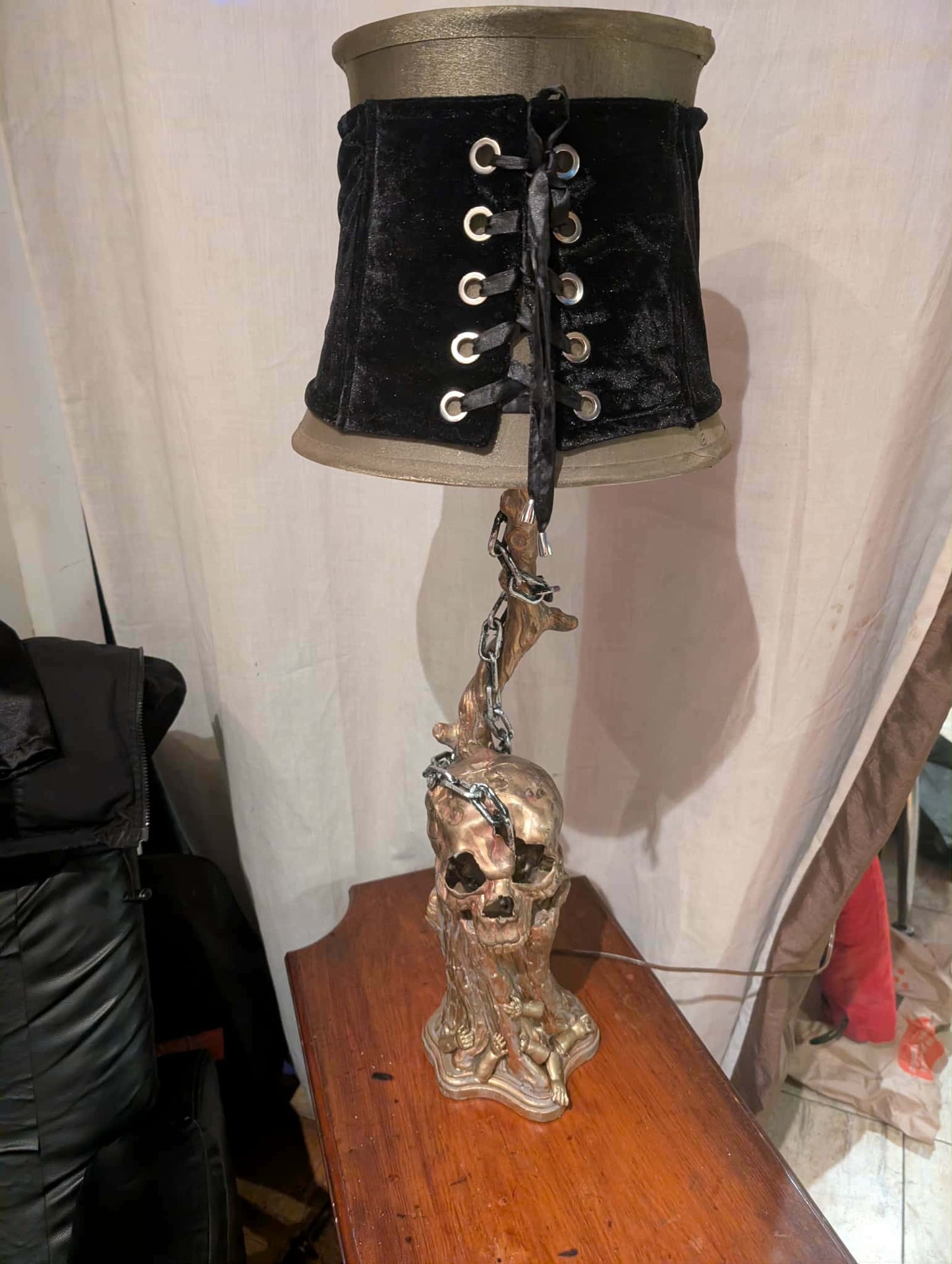 Lampe unique décorative sculpture par un artiste