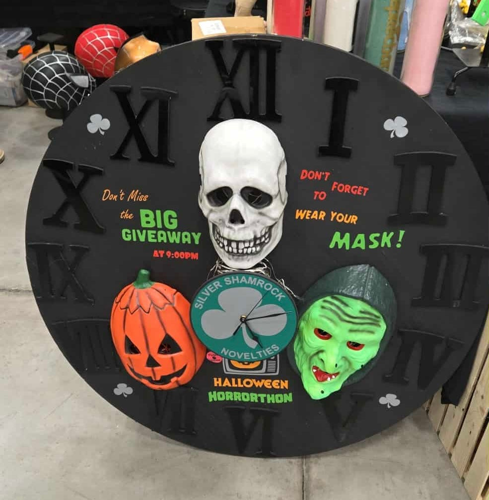 Très grande horloge Halloween lll