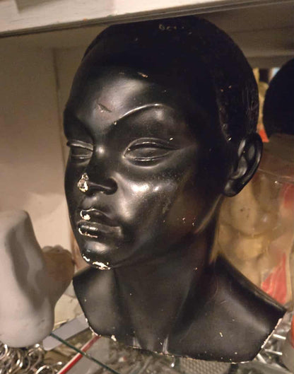 Tête de mannequin en plâtre