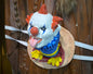 Prothèse en latex Clown démoniaque sortant d'un orifice