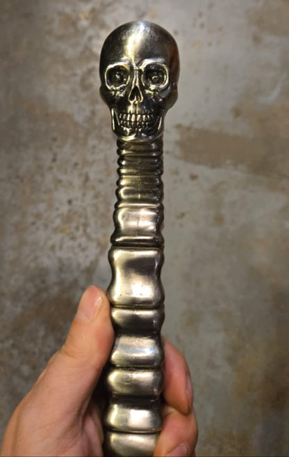 Canne épée vintage squelette en métal