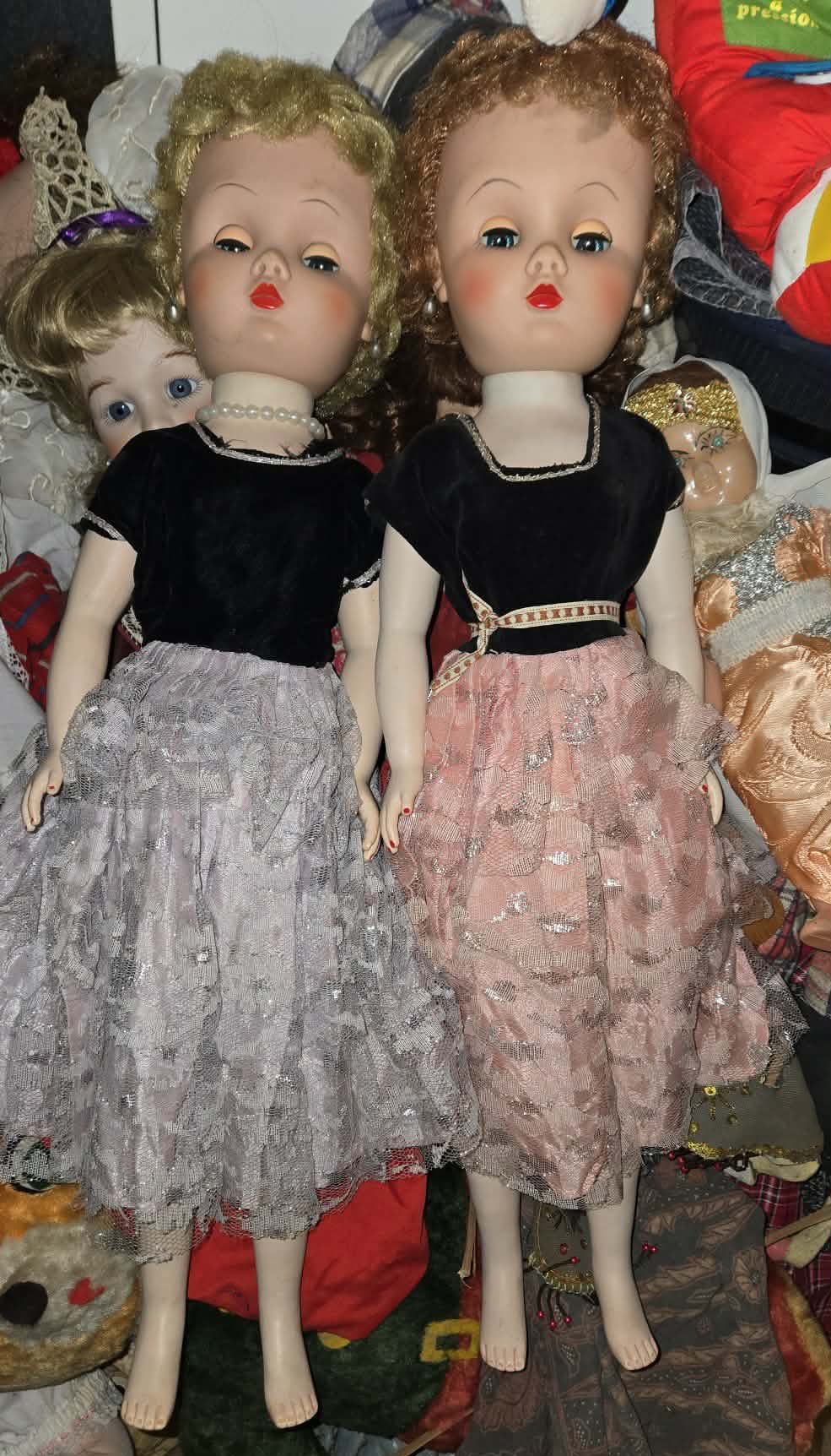 Poupées vintage vers 1950-1960.