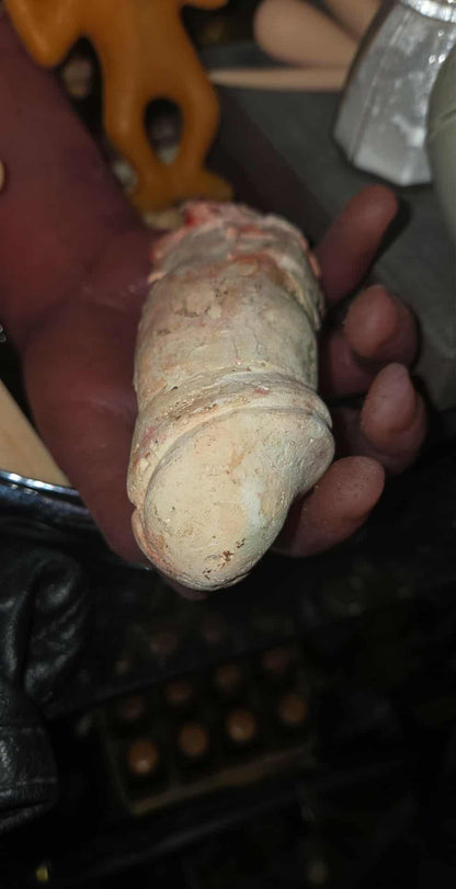 Phallus en plâtre par un artiste