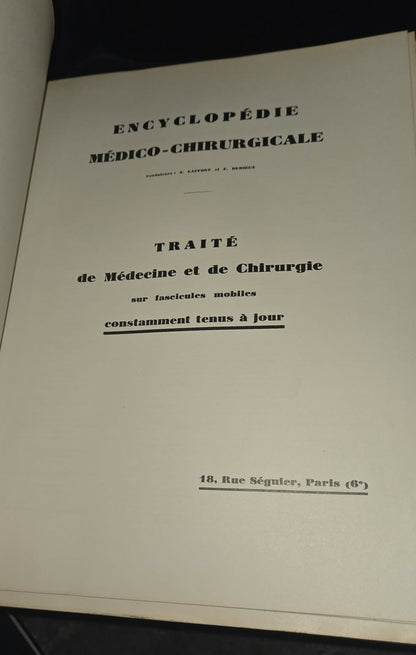 Livre Encyclopédie médico-chirurgicale glandes endocrines nutrition