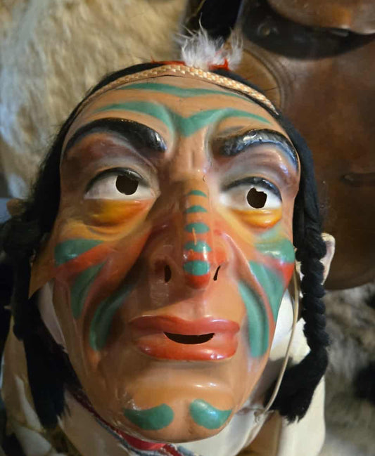 Masque d'Halloween vintage en plastique