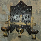 Triple chandelier mural