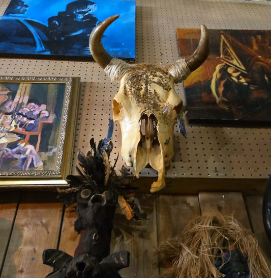 Crâne de boeuf par Mary Lou Guinois