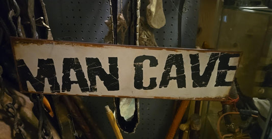 Affiche en métal Man Cave