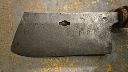 Couperet feuille de boucher antique.