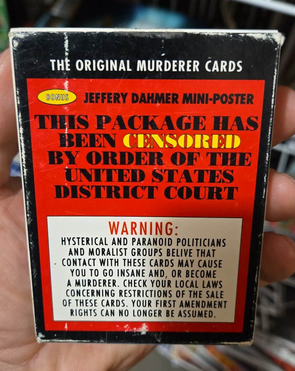 Ensemble de 40 cartes à collectionner "Incredible True Life Murderers"