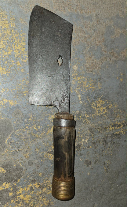 Couperet feuille de boucher antique.