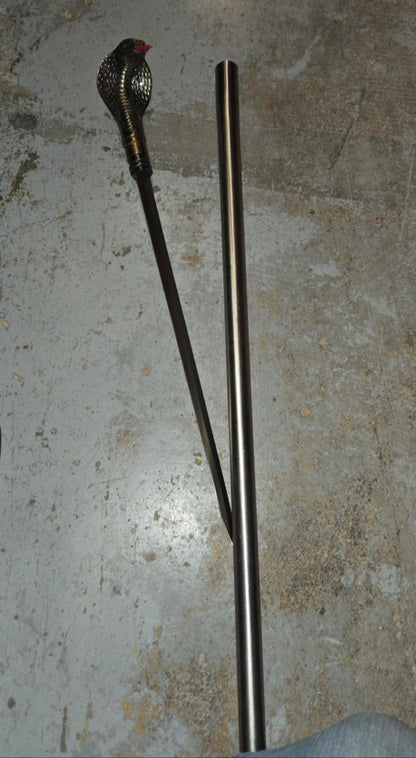 Canne épée antique cobra