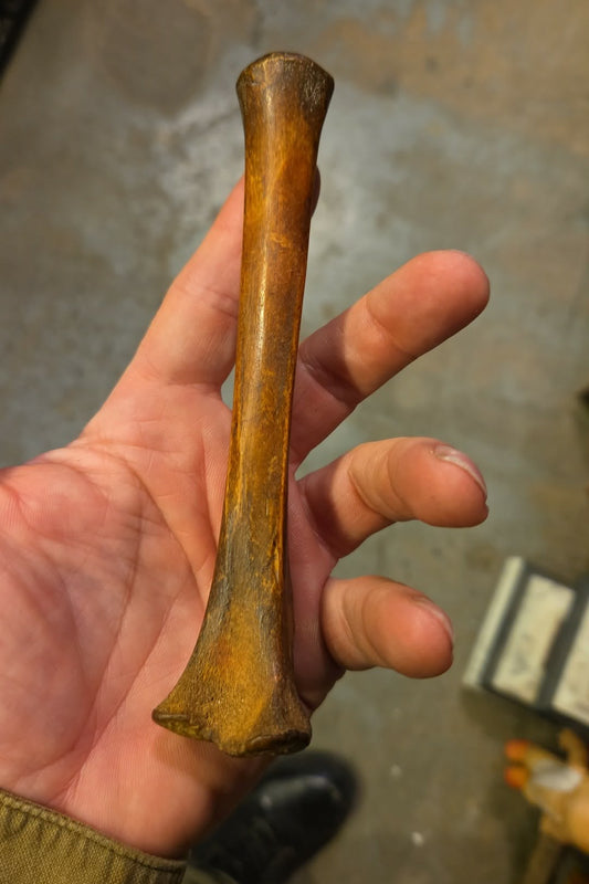 Sifflet sculptée dans un os